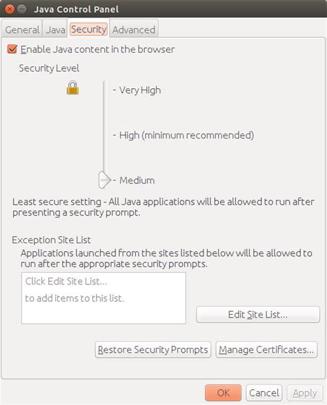 Image result for Configure Java Security