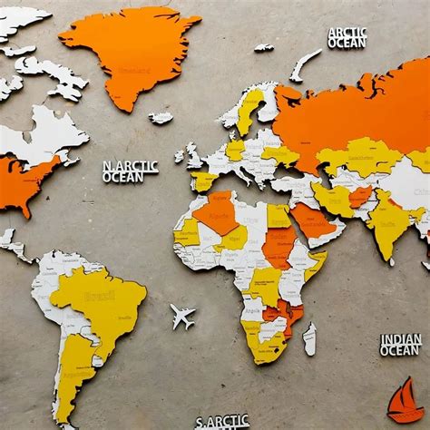 Wall World Map with Countries 的图像结果