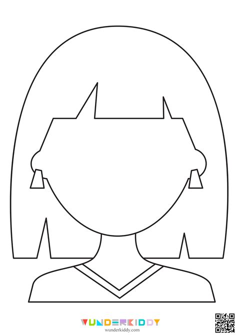 Printable Blank Faces Template and Coloring Pages for Kids