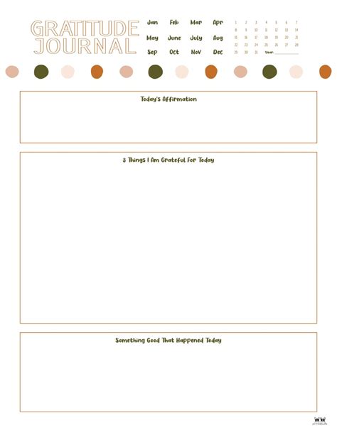 Gratitude Journal Templates - 23 FREE Printables | Printabulls