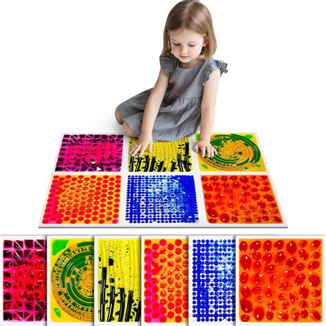 Amazon.com: Onyoloy Sensory Floor Lava Tiles: Sensory Liquid Tiles ...