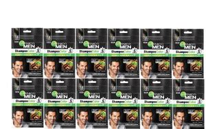 GARNIER Men Shampoo Based Hair Color, Natural Black 1.0 (12 x 10ml+10ml ...