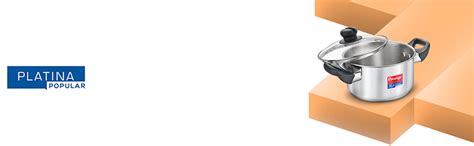 Buy Prestige Platina Popular Stainless Steel Casserole with Lid, 260 mm ...