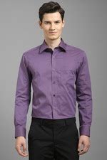Buy Men Purple Textured Full Sleeves Formal Shirt Online - 39894279 ...
