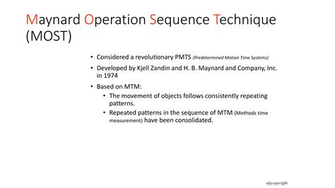 Most (Maynard Operation Sequence Technique) | PPTX