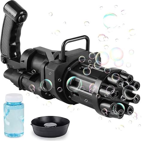 Buy GRAPHENE 8 Hole Electric Gatling Bubble Gun for Kids with Soap ...