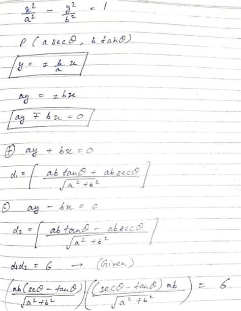 If the product of the perpendicular distances from any point on the ...