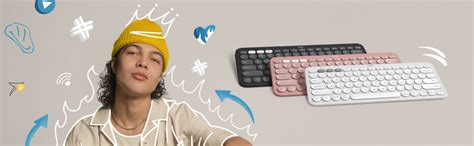 Logitech Pebble Keys 2 K380s, Multi-Device Bluetooth Wireless Keyboard ...