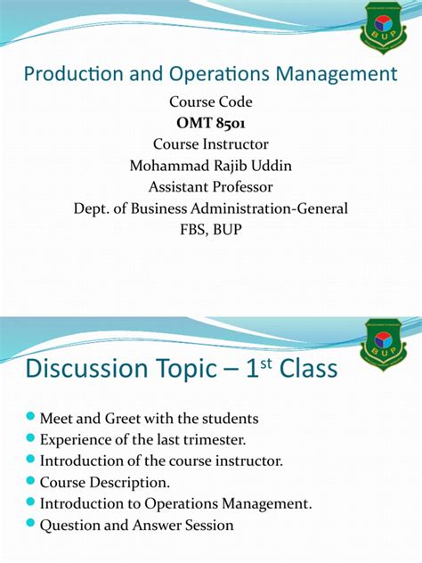 Operation Management Lecture Note 的图像结果