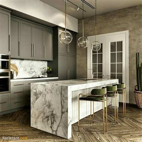 مدل جزیره آشپزخانه 2022 | مدل جزیره آشپزخانه هایگلاس | مدل جزیره ...