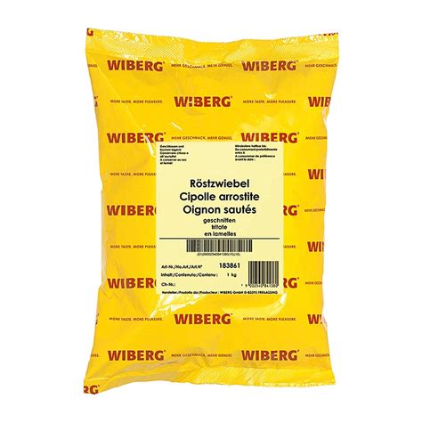 Bawang goreng Wiberg, diiris, 1kg, tas