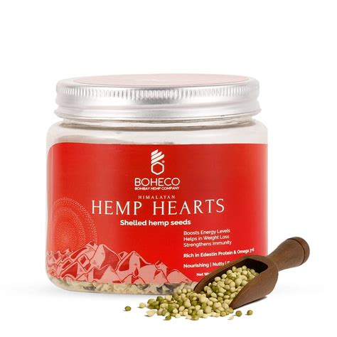 Buy BOHECO Hemp Hearts, Shelled Hemp Seeds Rich in Omega-3 and 6, Iron ...