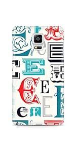 Casenation Alphabet E Samsung Galaxy Note4 Glossy Case : Amazon.in ...