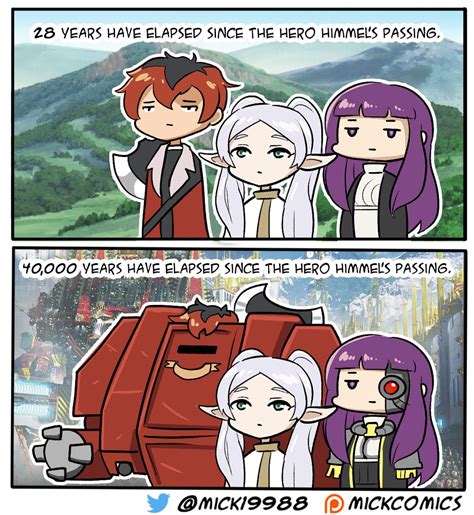 [Art] Frieren 40K, by Mick @Mick19988 on Twitter [Frieren: Beyond Journey's End] : r/MyReadingManga