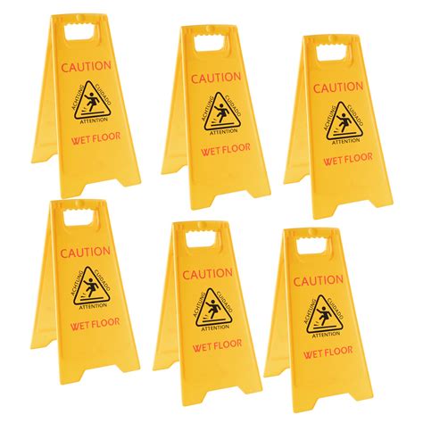 Buy MATTHEW CLEANING 25'' Industrial Wet Floor Sign 6 Pack 2-Sided ...