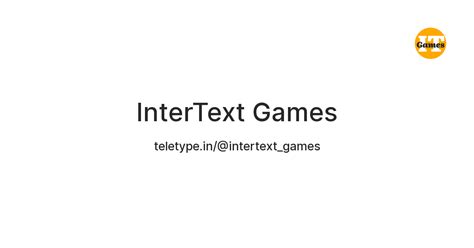 InterText Games — Teletype