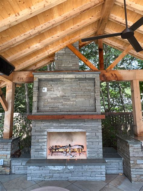 Outdoor Fireplace Installation | Fireplace Designs | Outdoor Chimneys