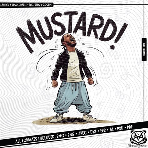 Kendrick Lamar Mustard PNG SVG, Tv off Lyrics T-shirt Design, GNX ...