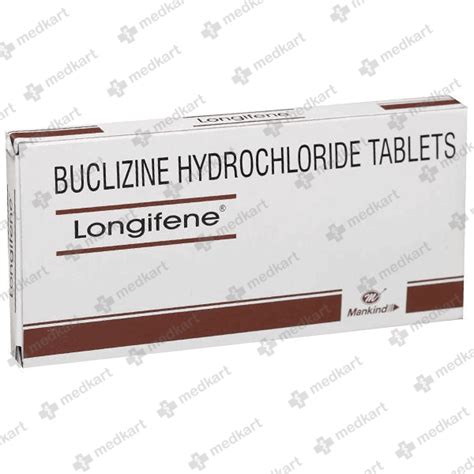 LONGIFENE 25MG TABLET 10'S, Price, Composition & Generic Alternatives ...