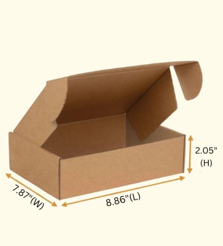Mailer Brown Box (3 Ply) 8.86 x 7.87 x 2.05 Inch - Buy online ...