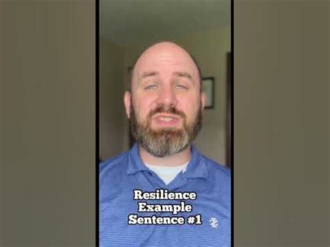 Resilience Example Sentence #1 - YouTube