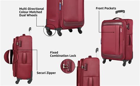 Buy Safari Slant Soft Luggage - Red at Amazon.in