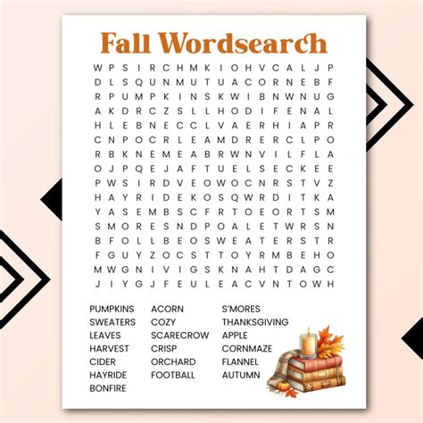 Celebrate Fall: Free Printable Word Search — Krafty Planner