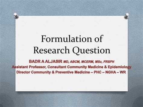 Image result for Formulation Research Question