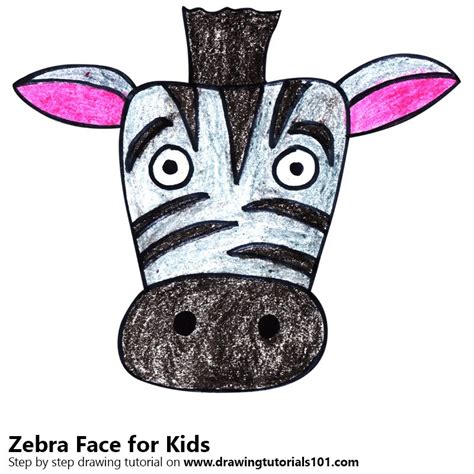 Image result for Zebra Face Drawing
