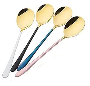 Buy HEXONIQ® 304 Stainless Steel Tablespoon, Round Head Dinner Spoon ...