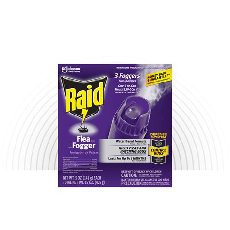 Raid Flea Killer Plus Fogger Kills fleas and hatching eggs - 5 oz