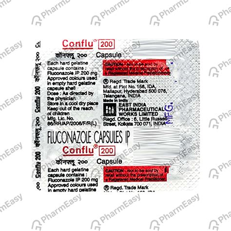 Conflu 200 MG Capsule (1): Uses, Side Effects, Price & Dosage | PharmEasy