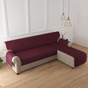 HOKIPO Quilted Reversible One Piece L Shape 6 Seater Sofa Cover Mat ...