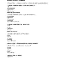 English Olympiad Model Test Paper - 1 PDF Download