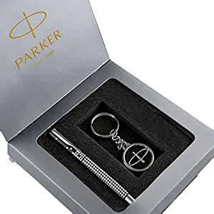 Parker Vector Gift Set - Parker Roller Ball Pen With Parker Logo Round ...