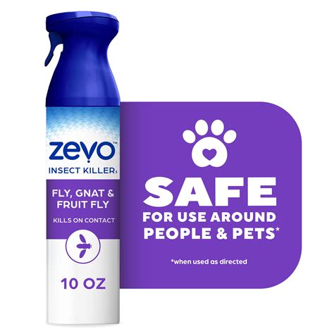 Zevo Flying Insect Killer Spray for Gnats & Mosquitoes 10 oz - Walmart.com
