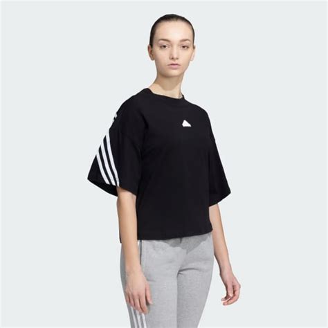 adidas FUTURE ICONS 3 STRIPES TEE - Black | adidas India