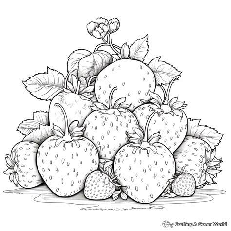 Strawberry Coloring Pages - Free & Printable!