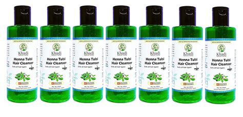 Buy Khadi Henna & Tulsi Shampoo 1470ml Online at Low Prices in India ...
