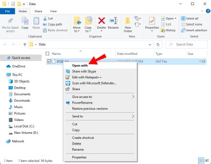 How to Open Dat File in Notepad 的图像结果