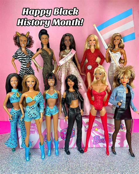 💄 | Happy Black History Month! 💖 #aaliyah #blackhistorymonth #destinyschild #lavernecox #barbie ...
