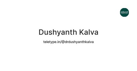 Dushyanth Kalva — Teletype