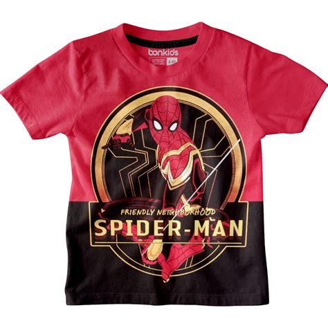Spiderman Red/Black Boys T-SHIRT – BONKIDS