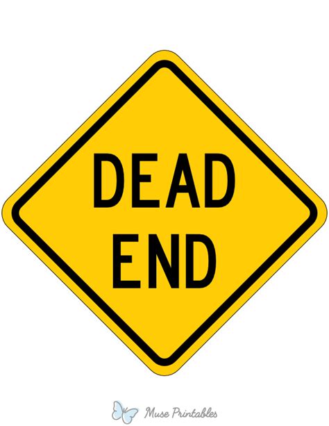 Image result for Dead-End Sign