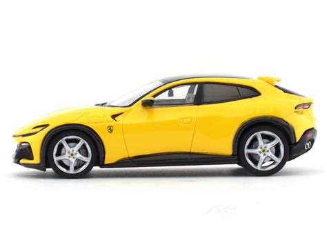 Ferrari Purosangue V12 yellow 1:64 Funny Model diecast scale car ...