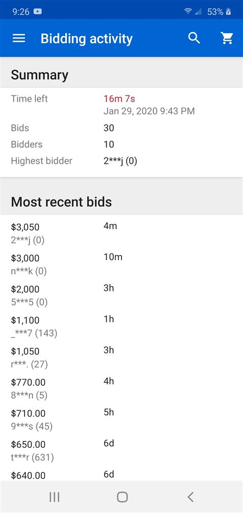Shill Bidding