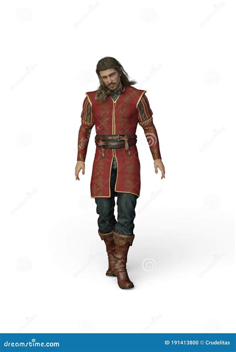 Noble Medieval Lord, 3D Illustration Stock Illustration - Illustration ...