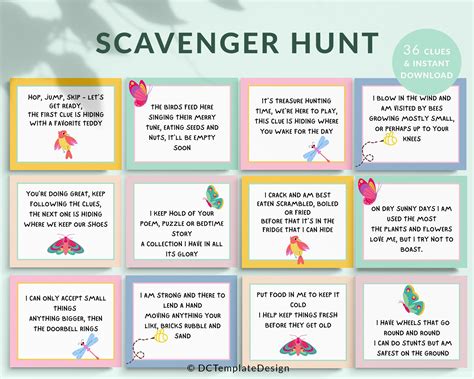 Scavenger hunt game outdoor scavenger hunt indoor scavenger hunt ...