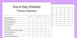 Classroom Checklist and Tips for Primary Teachers - Twinkl
