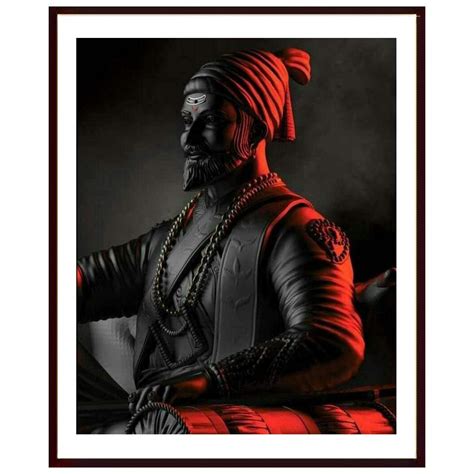 Art Chhatrapati Shivaji Maharaj Photo Frame |Matt Finished Print |Fiber ...